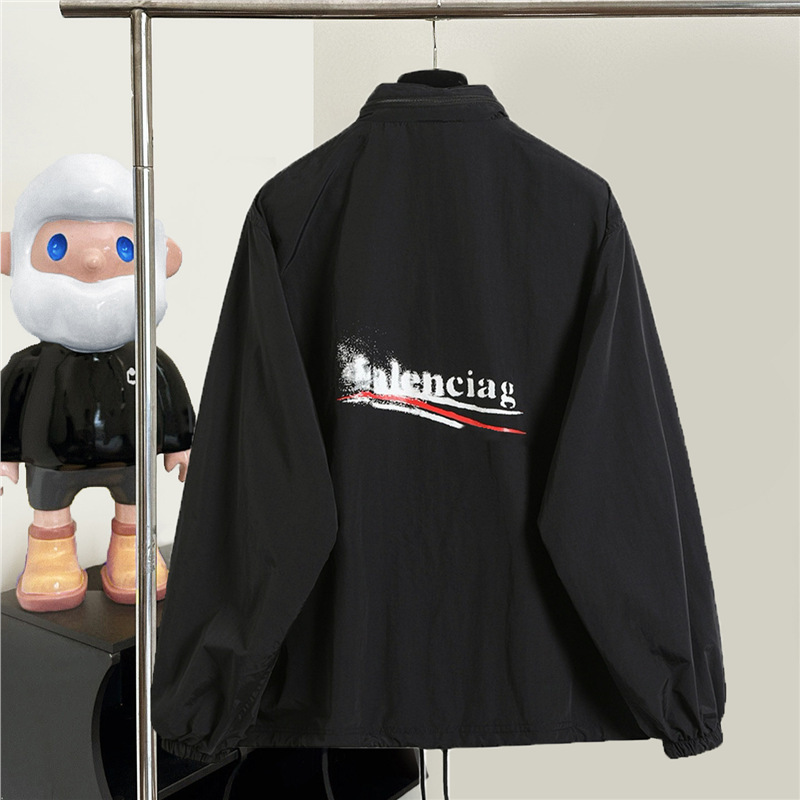 Paris Correct Version B Brand Fuzzy Cola Hidden Zipper Hooded Jacket for Men and Women B Trendy Brand High Version Jacket