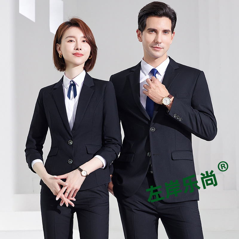Professional men's suit suit business men's suit black gray blue coat property 4S shop sales work clothes