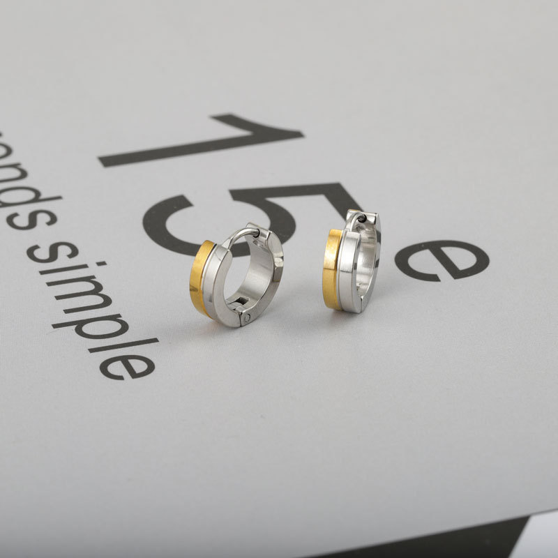 double-sided earrings stainless steel