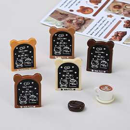 创意立体英文广告牌卡通手工diy奶油胶配饰树脂配件饰品材料批发