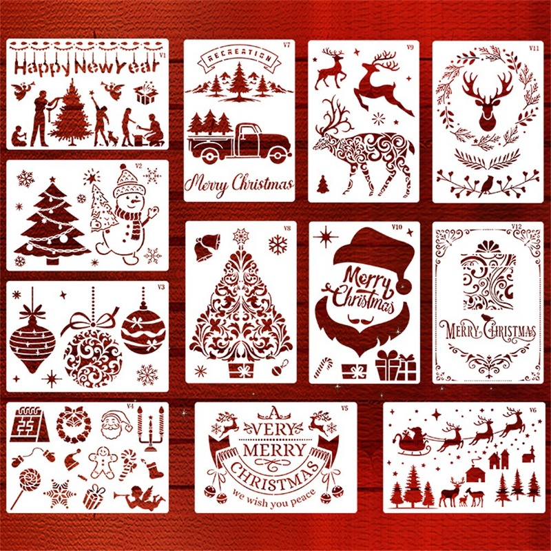 欧米の祝日の絵画のテンプレートの手作りのdiyの画板のクリスマスのハロウィンの感謝祭の透かし彫りのテンプレートの現物|undefined
