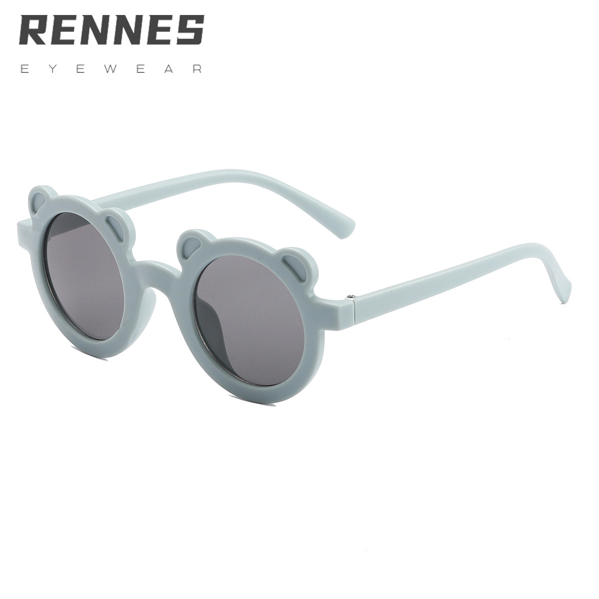 2021 nuevo marco redondo oso gafas de sol para niños dibujos animados color caramelo gafas de sol para niños gafas a prueba de UV