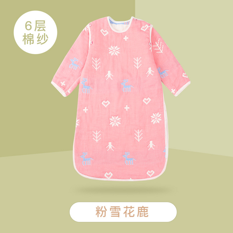 6-layer-Pink Snowflake Deer