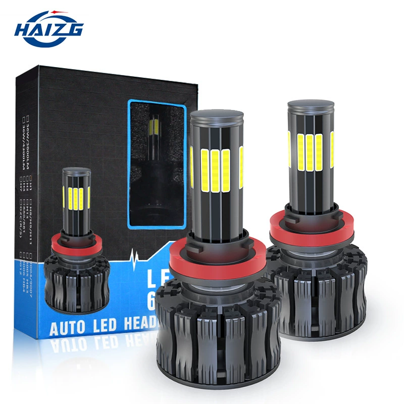 HAIZG новая автомобильная светодиодная фара 12 360-градусный свет H7H11 H4 дальний и Ближний луч Модифицированная светодиодная фара