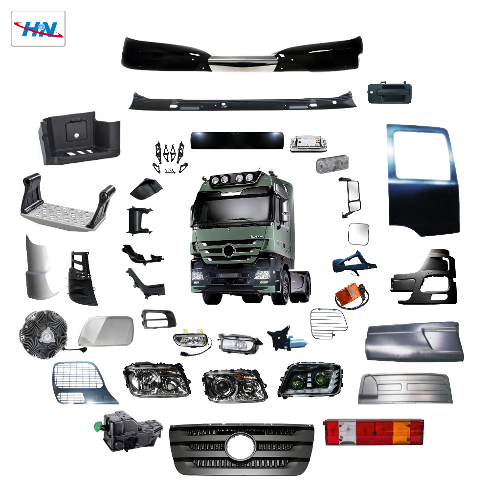 Faros galvanizados borde de luz actros MP3 lámparas de decoración marco de lámparas de camión bomba fábrica de piezas de camión