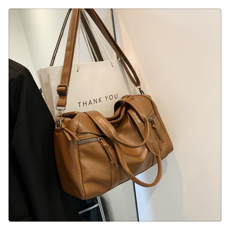 European and American cross-border fashion women's bag 2024 Spring new women's handbag, single-shoulder crossbody bag, simple tote bag undefined