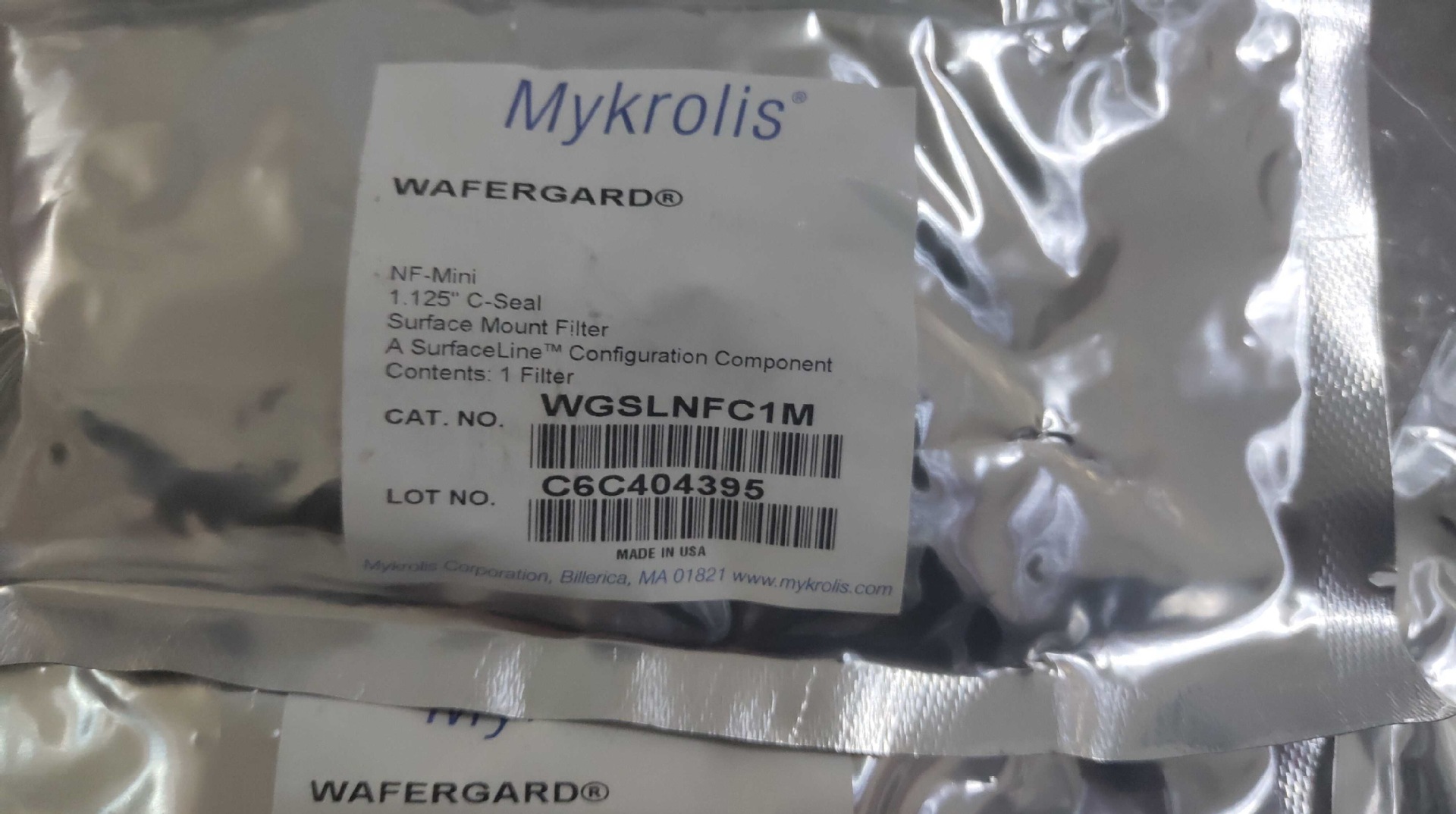 Mykrolis 金属过滤器 WGSLNFC1M 1.125" C-Seal NF-Mini