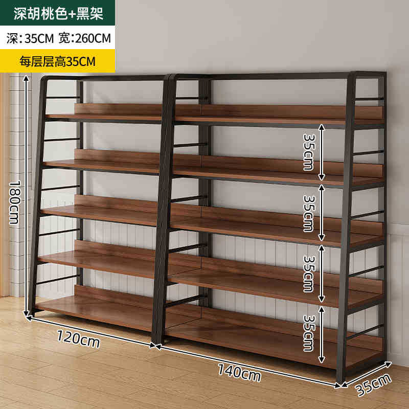 Estante simple estante de almacenamiento de múltiples capas estante de exhibición sala de estar estantería hogar dormitorio piso gabinete de almacenamiento sub-estante