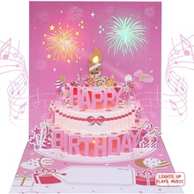 P 40097 Birthday Music Card with Light Effect ���պؿ�
