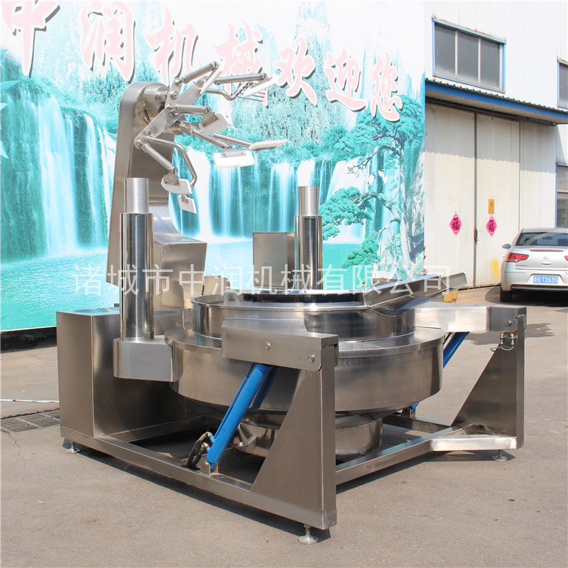 大型炒火锅料搅拌炒锅 火锅底料全自动大型炒料机器中润机械