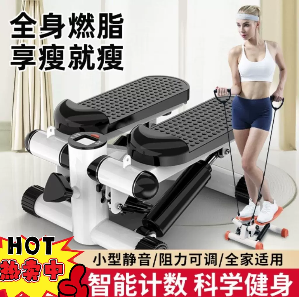 踏步机家用女静音减肥神器运动健身器材小型瘦腿机原地登山脚踏机