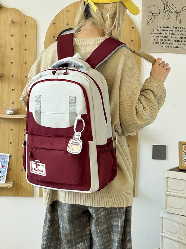 Estilo universitario, ligero, impermeable, mochila escolar para estudiantes universitarios de secundaria y preparatoria, mochila de viaje de ocio resistente al desgaste, fábrica transfronteriza al por mayor