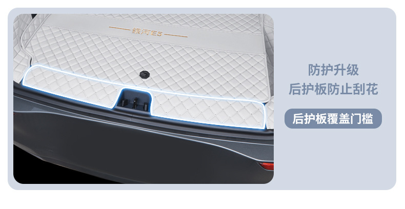 Suitable for Geely Galaxy E5 Trunk Mat, Fully Enclosed Geely Ex5 Special Car Interior Accessories Trunk Mat