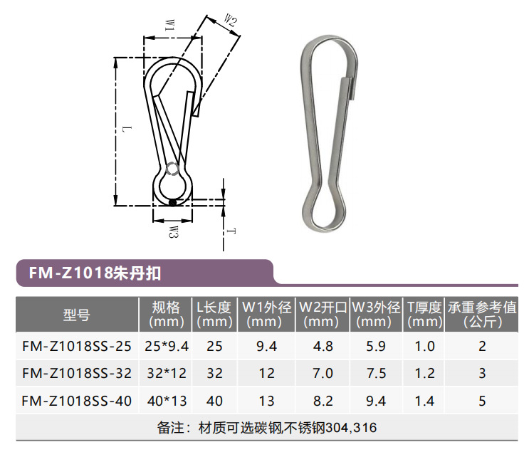 Страховочный трос Fengmin 1.5x200мм