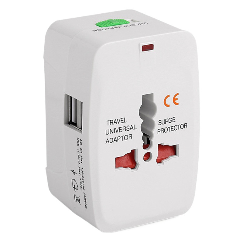 Adaptador de viaje universal (principalmente recomendado), adaptador multi-país, adaptador universal estándar europeo y estándar británico