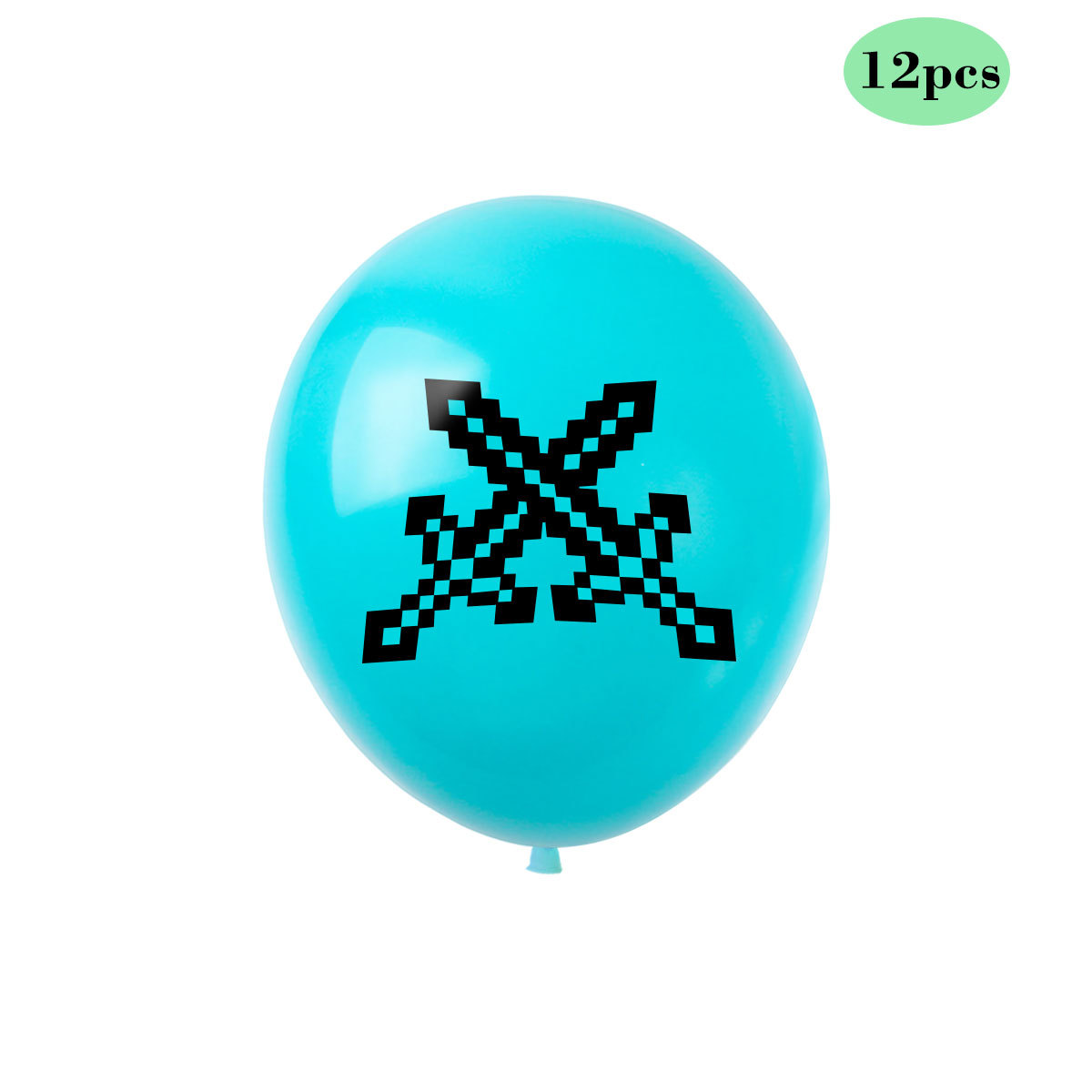 像素大战气球青色1