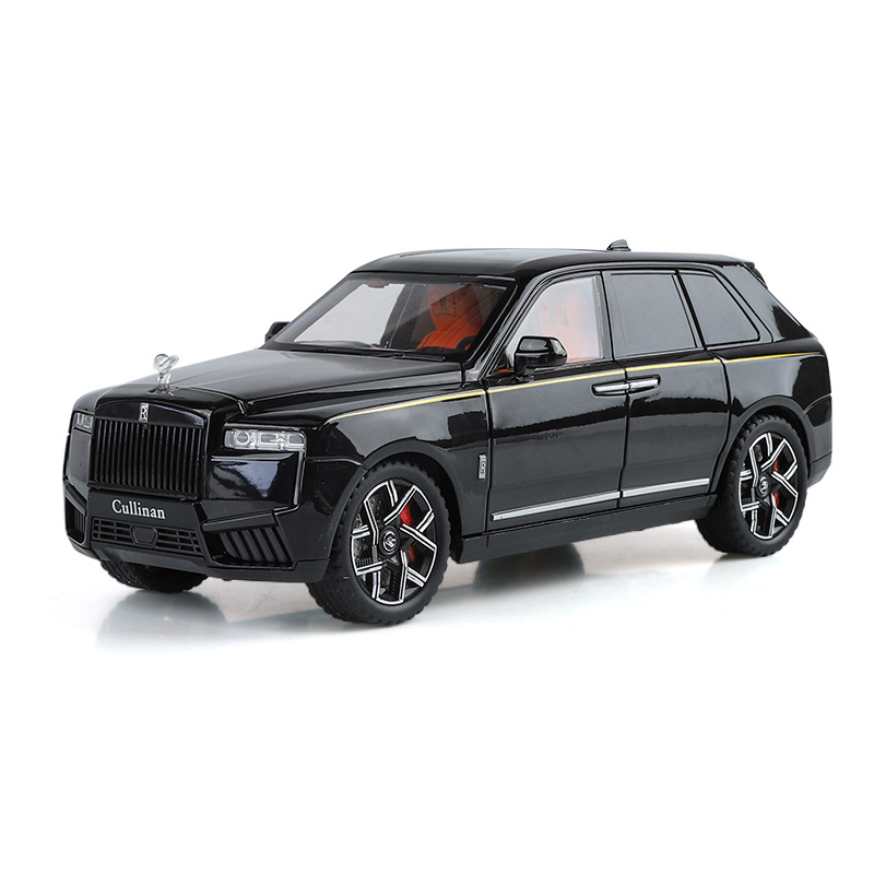 Large 1:24 Rolls-Cullinan modelo de coche de aleación exquisita decoración luz y sonido seis puertas abiertas niño regalo envío transfronterizo