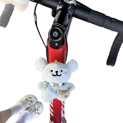 Car ornaments, Cute cartoon puppy bicycle