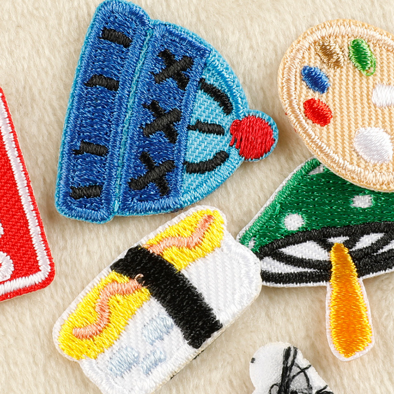 パッチ韓国刺繍パッチクリエイティブ漫画動物食品バッグ DIY アクセサリー한국Wappen パッチ布パッチ|undefined