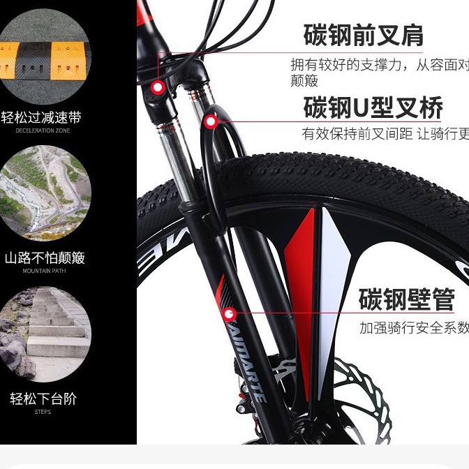 Bicicleta de Montaña Plegable de 26 Pulgadas, con Frenos de Disco, Suspensión Trasera, para Adultos y Estudiantes, para Desplazamientos y Todoterreno, Venta al Por Mayor del Fabricante