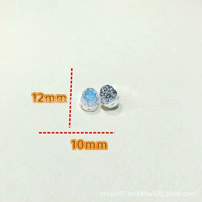 DIY Jewelry Accessories Chinese Style | Zərgərlik ara hissələri - bright-silver-blue