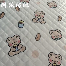 挡风被面料 绗棉面料 防寒手套夹棉布 野餐垫 童车印花布涤纶布