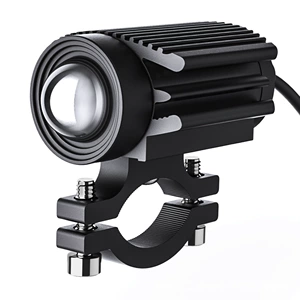 New wide-voltage motorcycle spotlight with dual-color lens, modified LED headlight for electric vehicles