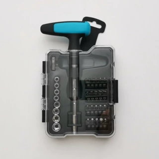 31件套T型棘轮螺丝刀手工具组套供货商超带批头套筒