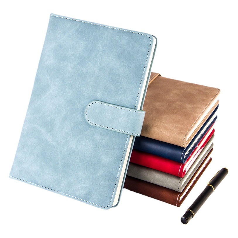 Cuaderno ejecutivo 2025 en stock, cubierta de cuero, ideal para oficina y negocios, personalizable con LOGO, venta al por mayor