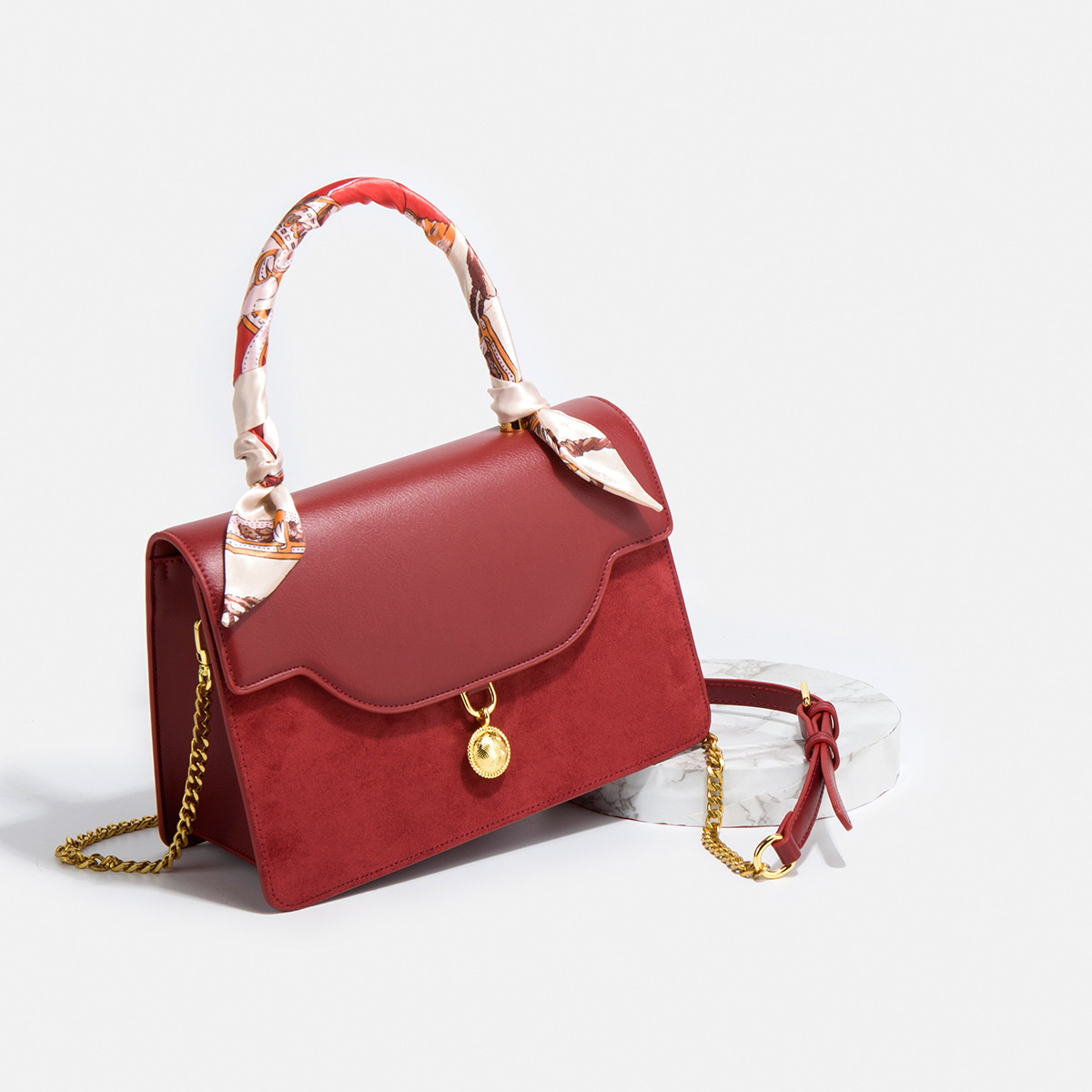Borsa da sposa rossa elegante borsetta a tracolla da donna_voghion.com