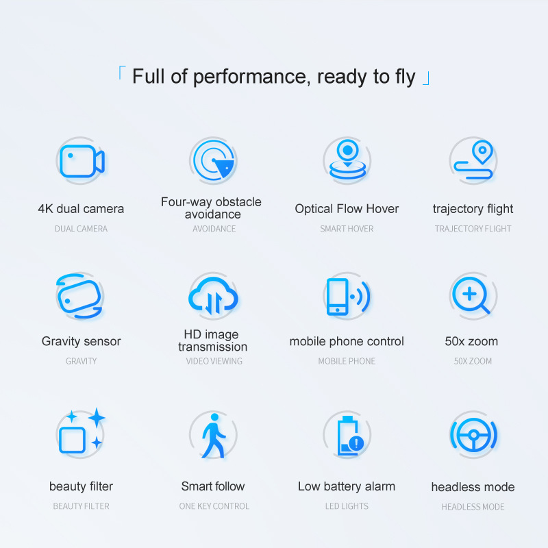 M5 Drone - RC selfie drone long distance remote control hd camera video wifi toys kids drones optical flow localization 11 undefined