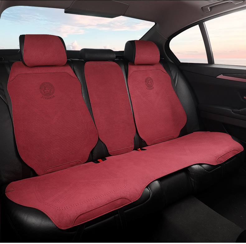 Suede Half Surround Seat Cushion Breathable Car Seat Cushion