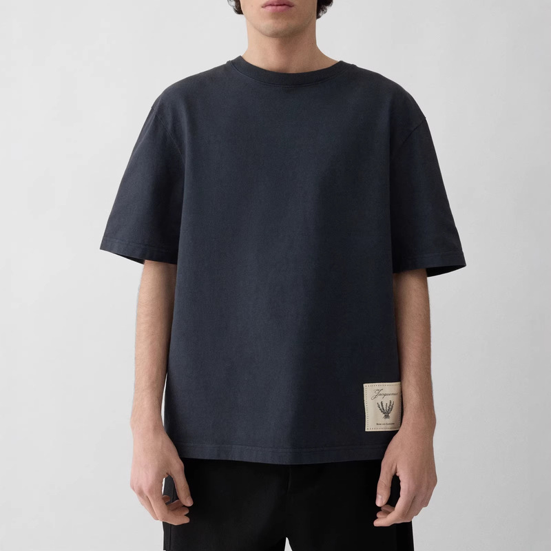 Jacquemus Early Spring New Product, Unisex Short-Sleeved T-Shirt, High-Quality Fashionable Casual Cotton Top