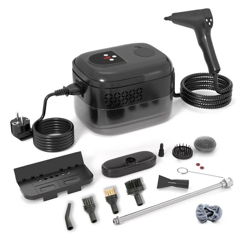 Certified Black Six-Speed Adjustable High-Temperature Steam Cleaner, Portable Household Multi-Functional Kitchen Grease Cleaning Machine Certified Black Six-Speed Adjustable High-Temperature Steam Cleaner, Portable Household Multi-Functional Kitchen Grease Cleaning Machine