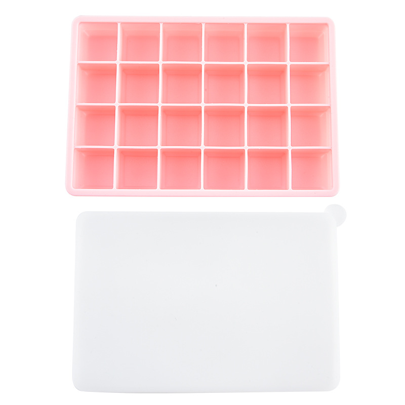 Molde de silicona para hielo transfronterizo, bandeja de hielo de grado alimenticio con tapa de silicona, bandeja de hielo de 15 compartimentos, bandeja de hielo de 24 compartimentos image 13