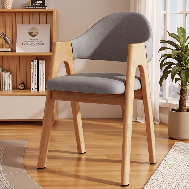 Mesa de comedor sillas de escritorio sillas de madera maciza sillas de relajación sillas de respaldo sillas de sala de estar domésticas pequeñas sillas simples y modernas