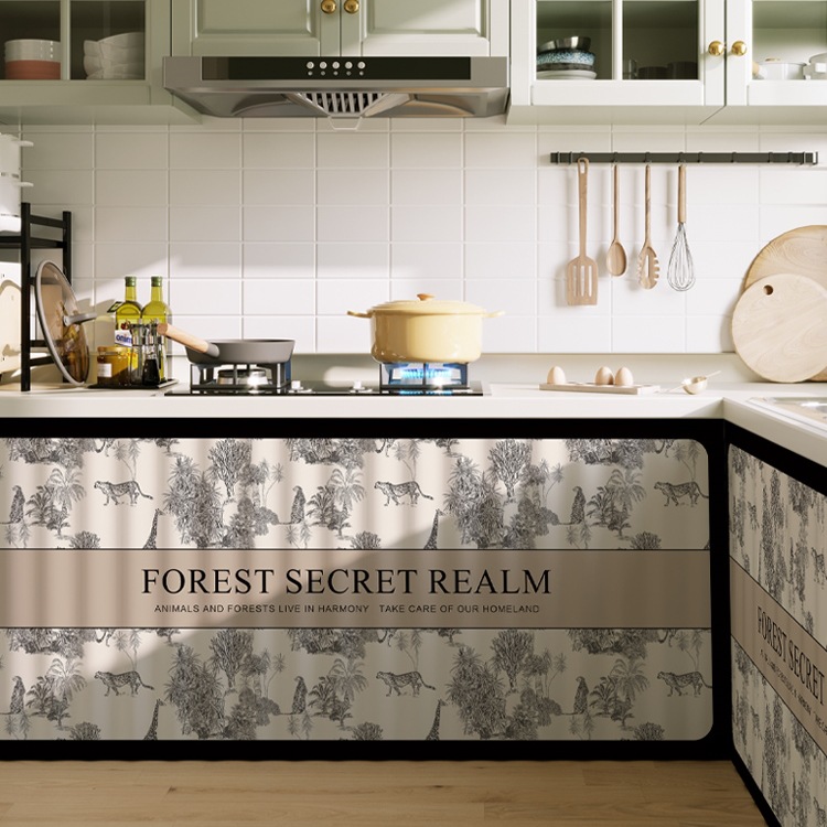 Shoe Cabinet Dust-Proof Curtain Kitchen Cabinet Door Curtain Storage Rack Sundries Cover-Up Curtain Punch-Free Track Curtain