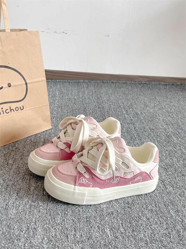 Yuanbo 2025 primavera nuevas zapatillas de deporte de todo fósforo estudiantes zapatos de lona coreanos Harajuku de corte bajo