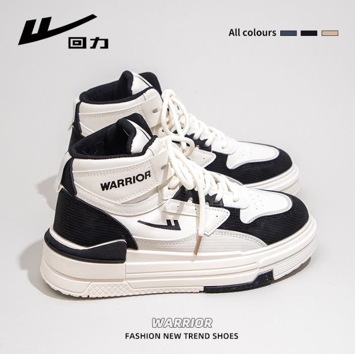 Zapatos de skate cómodos con suela gruesa de color de retroceso simple y alto, nuevos zapatos de primavera de estilo único, todos los días, zapatos de mujer de estilo universitario.