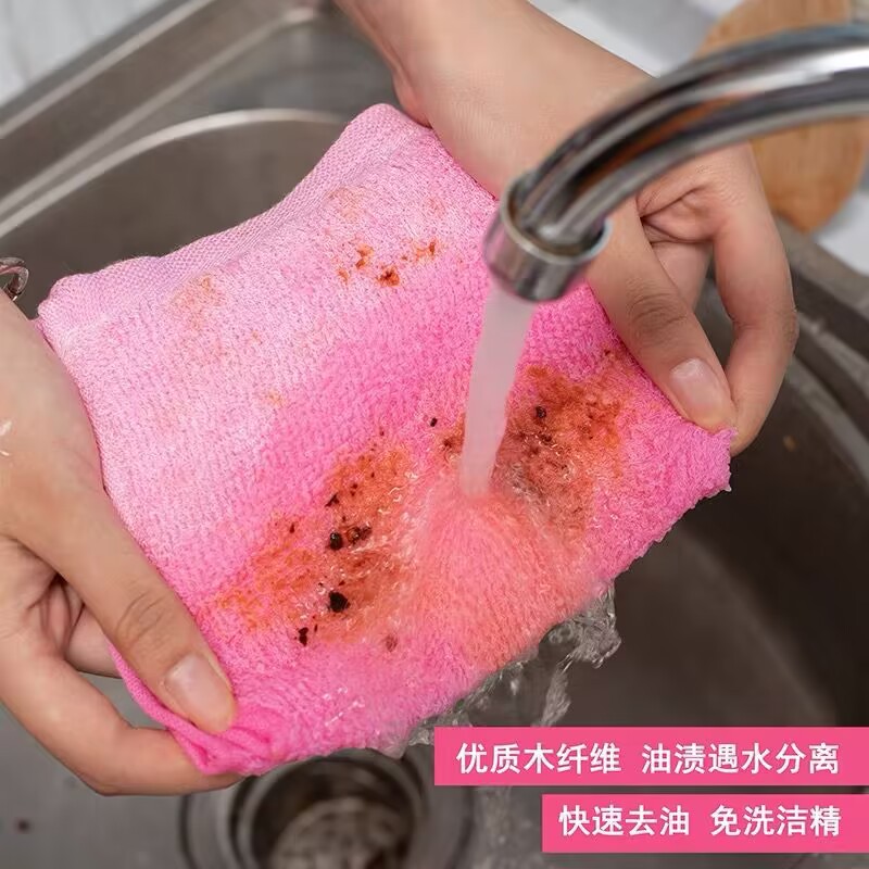 合格品の油利は皿洗いタオル木繊維の皿洗い布を除いて台所専用の雑巾を厚くして油をつけない公式旗艦店である