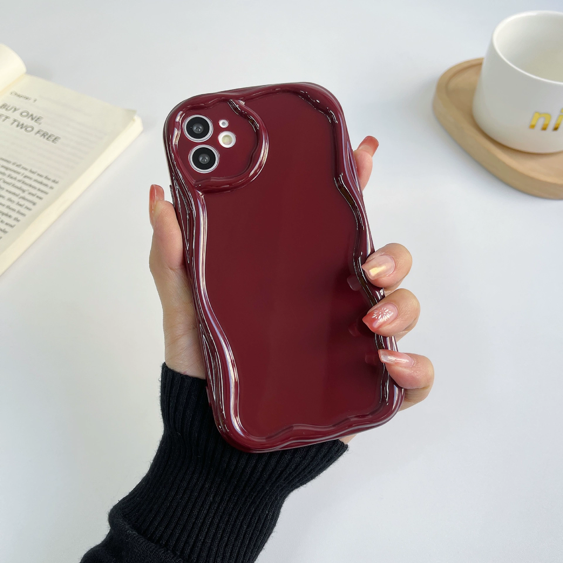 Apple, iPhone 16, кремовый чехол для телефона, совместимый мобильный телефон, защитный чехол, интернет-знаменитость, защита от падения, iphone