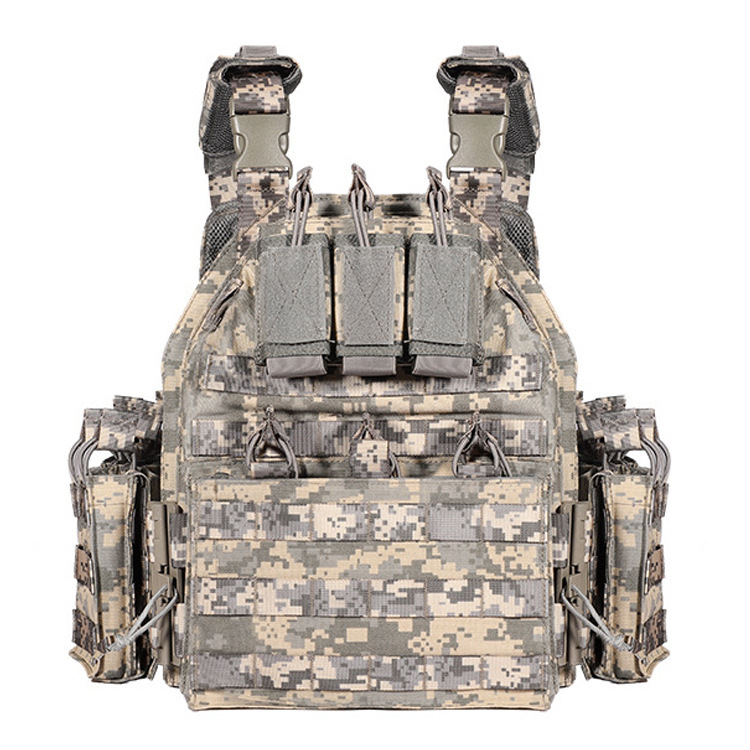 Transfronterizos 6094 chaleco táctico de desmontaje rápido táctico chaleco táctico al aire libre militar de camuflaje equipo de protección CS