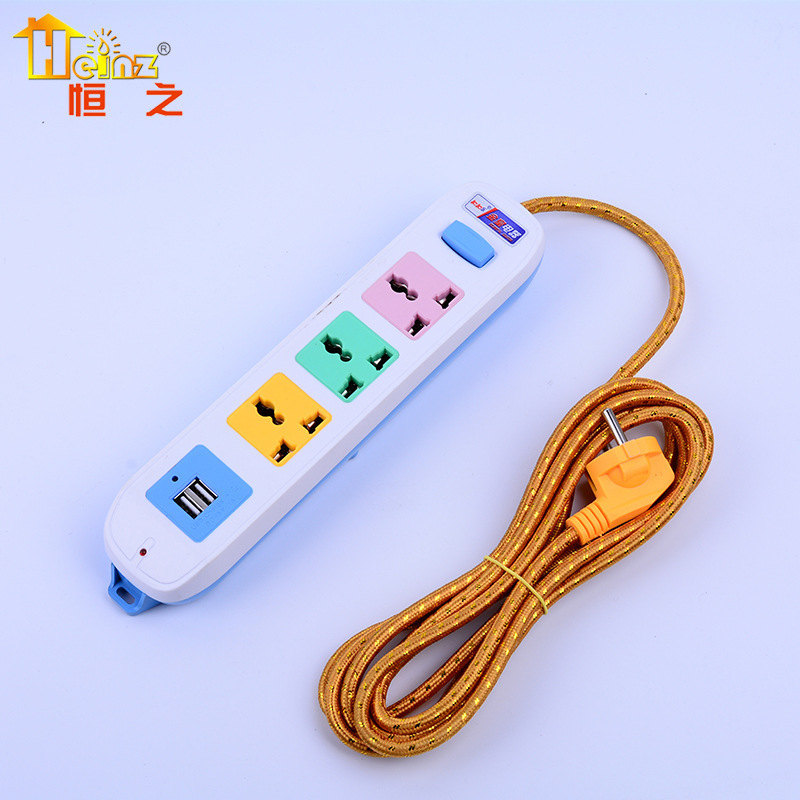 MEILEPAI oficina en el hogar de alta potencia Mongolia multicolor enchufe tablero de conexión con enchufe de cable