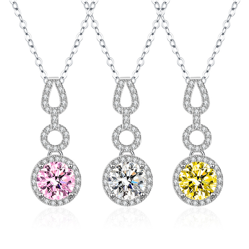 Douyin Live Gourd Pendant Fashion Yellow Drilling Powder Necklace…
