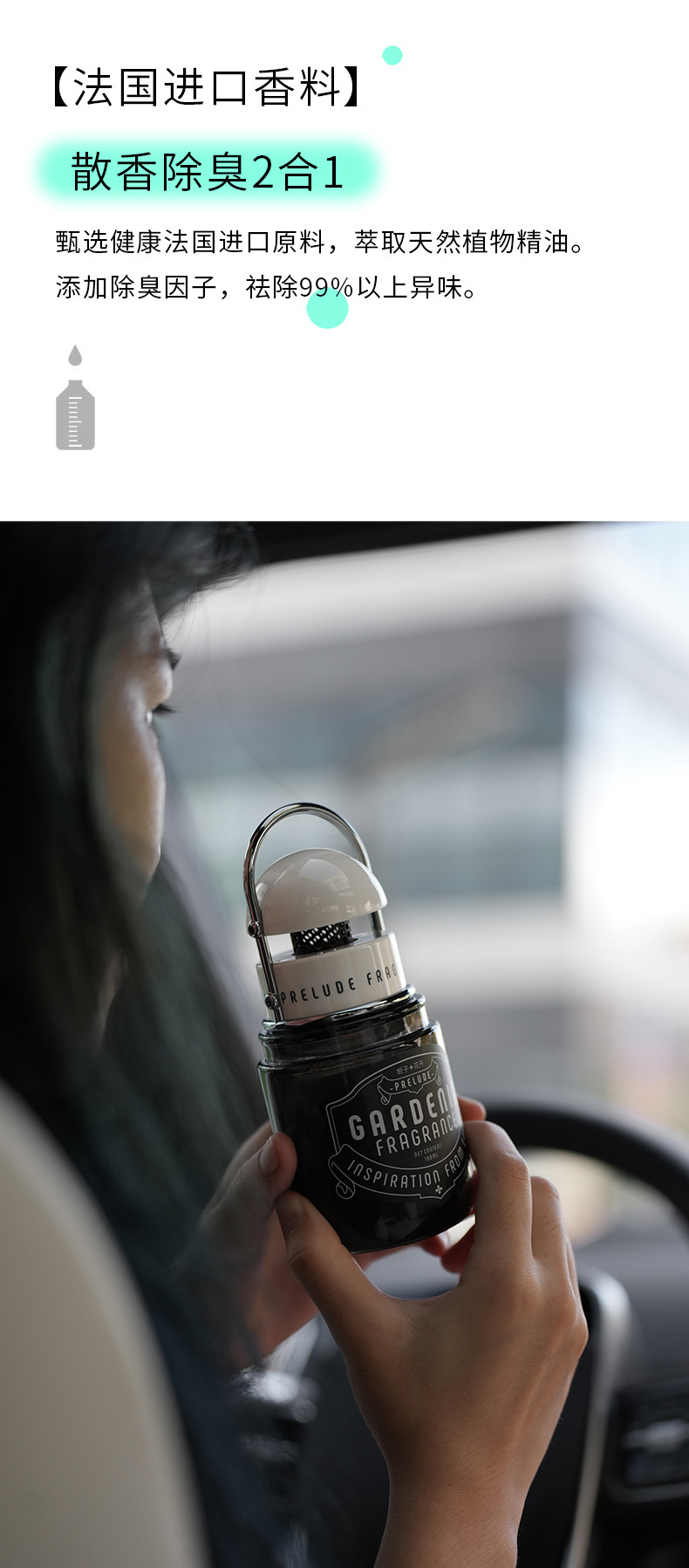 bbdd Car Aromatherapy Retro Edition Introduction Car Seat Type Fragrance Car Interior Decoration Cup Holder Perfume Fragrance