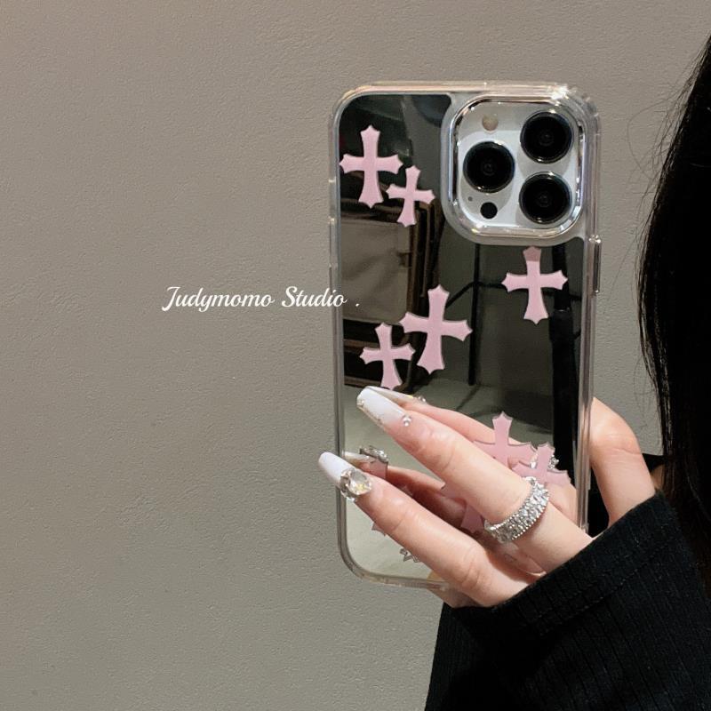 Cold wind ins sweet cool hot girl mirror for 14promax mobile phone case 13promax apple 12 new 6