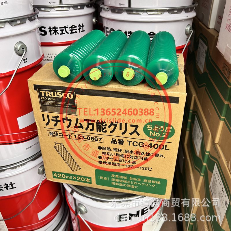 TRUSCO 万能锂基润滑脂No.2  品番：TCG-400L