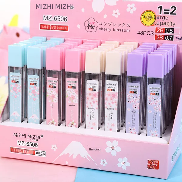Factory direct supply resin lead student large capacity activity lead pen replacement core is not easy to break