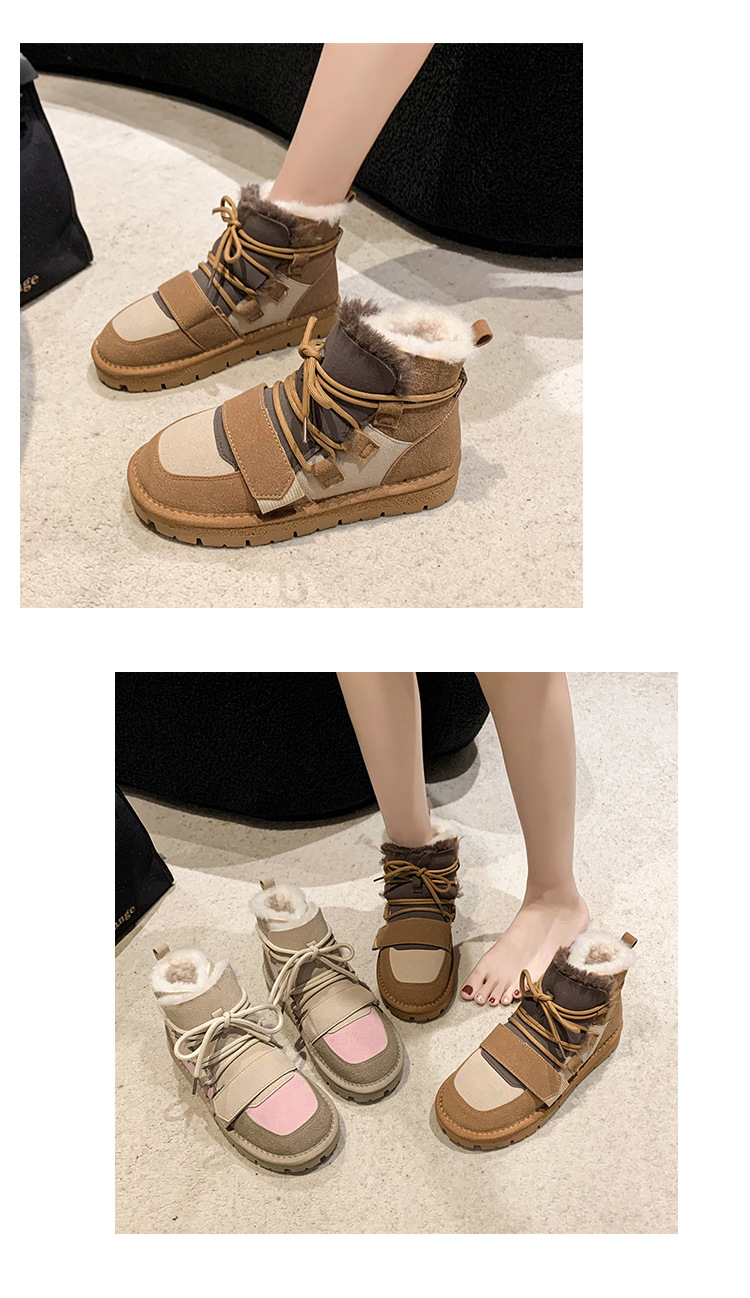Warm Women's Winter Snow Boots Plush Lined Ankle Boots Versatile_voghion.com
