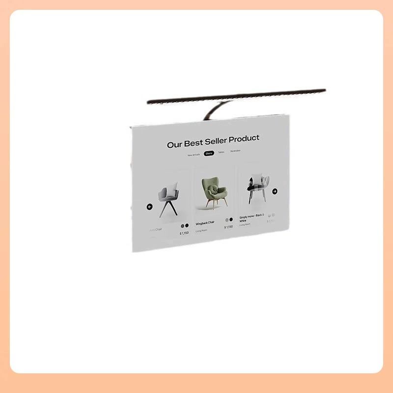 Аcrylic table laptop, screen, LCD display, storage system